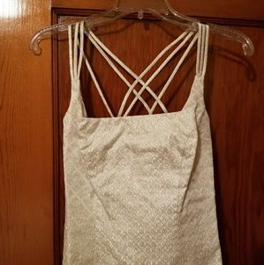 Criss-cross Strap Fitted Bridesmaid or Prom Top